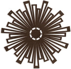 SIGNLEADER Metal Wall Art Decor Bronze Abstract Shapes Minimalist Modern Abstract Wall Sculpture Hangings Home Decoration for Living Room, Bedroom, Bathroom, Kitchen, Outdoor - 30" Bronze