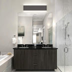 Aipsun 24in/20W Matte Black Modern Vanity Light Up and Down LED Vanity Light for Bathroom Wall Lighting Fixtures (Cool White 5000K)