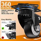 QNCZ Premium Patio Umbrella Base with Wheels, 120lbs Weighted Umbrella Stand Outdoor Base, Heavy Duty Umbrella Base, Easy Move Outdoor Umbrella Base for Patio, Outdoor Swimming Pool, Black