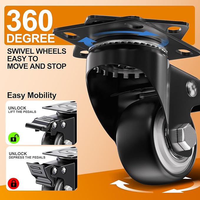 QNCZ Premium Patio Umbrella Base with Wheels, 120lbs Weighted Umbrella Stand Outdoor Base, Heavy Duty Umbrella Base, Easy Move Outdoor Umbrella Base for Patio, Outdoor Swimming Pool, Black