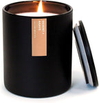 Calyan Wax Co. Desert & Agave Scented Candle - 75 Hour Burn - Luxury Non Toxic Soy Wax Candles - Long Lasting Black Tumbler Jar Candle for Home - 10.2oz
