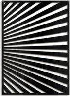 SIGNLEADER Metal Wall Art Decor Black Stripe Pattern Minimalist Modern Abstract Wall Sculpture Hangings Home Decoration for Living Room, Bedroom, Bathroom, Kitchen, Outdoor - 30" Black