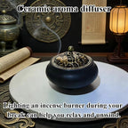 Ceramic Incense Burner (Black)