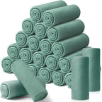 24 Packs Fleece Throw Blanket Soft Warm Lightweight Fleece Blanket Cozy Throw Bulk for Bed Couch Sofa Home Office Wedding Gifts Suitable for Seasons, 50 x 60 Inches(Lake Blue)