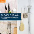 GLUIT Suction Cup Hooks - Utility Hook Wall Hangers for All Purposes Stainless Steel Removable Small Suction Cups for Kitchen Bathroom Shower Wall Window Glass Door 3 lbs (40 Suction Hooks)