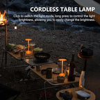 Rechargeable Cordless LED Table Lamps Touch Sensor Light, 3-Levels Portable Dimming Wireless Battery Operated Lamp，Nightstand Lamp/Night Light/Restaurant Table/Outdoor/Coffee/Bar (Orange)