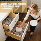 BBTO 20 Sheet Scented Drawer Liners for Dressers 15.8" x 22" Scented Fragrant Cabinet Paper Liners Non Adhesive Drawer Paper Mats for Bedroom Home Closet Shelves(Classic)