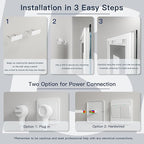 ISKM 72'' x 36'' LED Mirror for Bathroom Lighted Vanity Mirror for Wall Front Lights + Backlit LED Bathroom Mirror Anti-Fog Tempered Glass ETL Listed