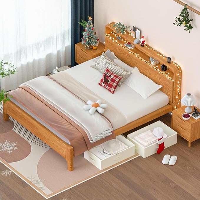 Under Bed Storage with Wheels, No Assemble Required 10 inches height Under Bed Storage bins,Large capacity Rolling Underbed Shoe Storage containers，dorm underbed storage drawers