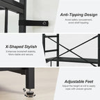 HOMBAZAAR 6 Tier Bookshelf,70 inch Tall Industrial Bookcase with Metal Frame and Open Shelves,Rustic Heavy Duty 6 Shelf Bookcase, Office Book Shelves for Living Room and Bedroom,Black