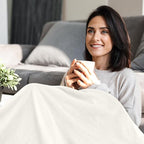 Newwiee 70 Pcs Fleece Throw Blankets Bulk 50'' x 60'' Oeko-tex Standard 100 Certified Spring Outdoor Wedding Guest Blankets Lightweight for Sleepover Donation Lap Pet Sofa Home (White)