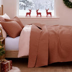 WRENSONGE Queen Quilt-3 Pieces Lightweight Autumn Leaf Fall Bedspreads Queen Size Quilt Bedding Set for All Season, Soft Coverlet with 2 Pillow Shams Suitable for Bed & Couch