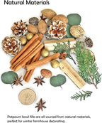 Apragaz Christmas Potpourri-Green Christmas Vase Filler with Cinnamon Sticks, Anise, Cedar Branches, Pine Cones Mix Potpourri, Home Decorations for House Xmas Bowl Filler Décor