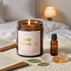 Candles for Home Scented, 4 Pack Soy Candle Non Toxic, Aromatherapy Candles with Lavender Thyme,Magnolia & Sandalwood,Amber Patchouli,Lemon Eucalyptus - Candle Gifts Set for Women & Valentine's Day