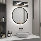 OKELI 2-Light LED Bathroom Vanity Light Fixtures, Matte Black Modern Bathroom Wall Lighting Fixtures Over Mirror (3CCT, 3000K-6000K)