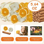 Dried Orange Slices Cinnamon Potpourri Simmering Set, Cinnamon Sticks, Potpourri Bowl Filler Gift Basket Fillings for Fall Scents, Thanksgiving, Spice Supplies for Christmas Party Decor