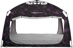 Indoor Instant Privacy Bed Tent for Sleeping,Quick Set-up Bed Canopies,Portable Bed Drapes with Large Space and 3 Doors (Starry, Twin)