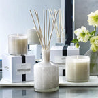 LAFCO New York Signature Reed Diffuser, Star Magnolia - 15 oz - Up to 9 Months Fragrance Life - Reusable, Hand Blown Glass Vessel - Natural Wood Reeds - Made in The USA