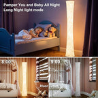 WORLD WIN LED Floor Lamp for Living Room, 61'' Modern Floor Lamp with 3 Color Temperature Light, APP & Remote Control, Timer Setting, Dimmable Standing Corner Lamps for Bedroom, Office