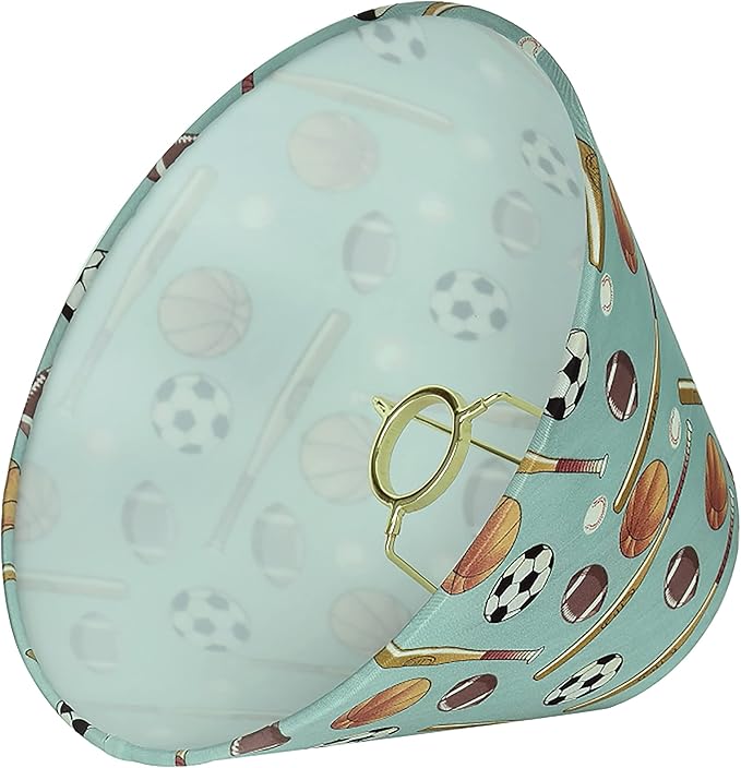 Aspen Creative 58751 Transitional Hardback Empire Shape UNO Construction Lamp Shade in Gold, 13" Wide (6" x 13" x 9")