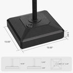 PURPLE LEAF Market Table Umbrella Base PL232ML Patio Outdooor Table Umbrella Base Weighted Square Stand
