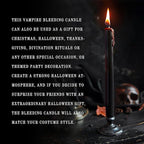 12PCS 10-Inch Black Bleeding Taper Candles,Vampire Tears Taper Candles- Unscented Ideal for Halloween, Christmas, Rituals, and Themed Party Decor