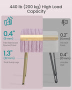 SONGMICS Vanity Stool Chair with Storage, Makeup Stool, Footrest Footstool Ottoman, Metal Legs, Adjustable Feet, for Living Room, Bedroom, Makeup Room, Light Lilac ULOM505PZ02
