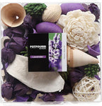 Qingbei Rina Spring Potpourri Bowl Filler, Lavender Scented Potpourri Dried Flower,Decorative Vase Filler,Home Fragrance Perfume Sachet, Bathroom Decor, 9.8 Oz(Purple)