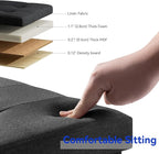 BRIAN & DANY 30 Inches Folding Storage Ottoman Bench, Ottoman with Storage Bench for Bedroom, Living Room, Entryway, Foot Rest with Legs, Black