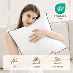 puredown® 26x26 Pillow Inserts Set of 2, Full Fluffy Down Alternative Euro Pillow Inserts, Soft Plush Decorative Throw Pillows for Couch, Sofa, Bed and Home Decor