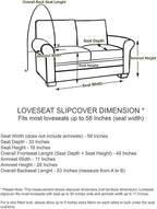 Linen Store Microsuede Furniture Slipcover, Couch Protector Machine Washable Loveseat Cover Perfect for Kids, Dogs, Pets (Taupe, Loveseat)