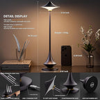Modern Minimalist Cordless Table Lamp,Rechargeable,Aluminum Alloy Body for Living Room/Bedroom/Kitchen/Outside(Nebula Purple 1 Pack)