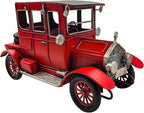 YCHTEWY-Iron Classic Red Vintage car Model Collectible Vehicle Decoration, Metal Truck Christmas Decor ，Unique Blend of Vintage, Rustic, Farmhouse Truck Decor for Table Top Decor. (C)…