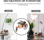 TOYANDONA Classic Car Model 6.7 Inch Retro Vintage Miniature Decor Collectible Vehicle Desktop Ornament for Home Display