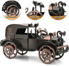 Classic Car Gifts for Men, Unique Cool Birthday Gift Ideas, Vintage Car Decor for Room, Home, Office, Man Cave, Garage, Antique Scrap Metal Model Car Ornaments (M-1)