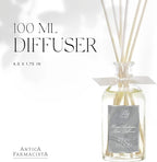 Antica Farmacista Home Ambiance Diffuser - Long-Lasting Reed Scent Diffuser - Luxury Room Freshener Gift - Ironwood, 3.4 fl oz