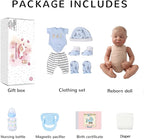 Realistic Reborn Dolls Levi - 18 Inch Lifelike Sleeping Baby Boy That Look Real Soft Cloth Body Newborn Baby Dolls Poseable Advanced Painted with Gift Box Set for Kids Age 3+