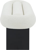 SAFAVIEH Couture Collection Carsen Ivory Boucle/Black Bench (Fully Assembled)