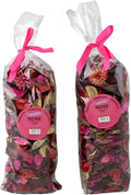 Rose Scented Potpourri Bags – 2 Large Packs, 8.4 oz Total – Dried Petals & Botanicals for Bowls & Vases – Long-Lasting Aroma for Home Décor, Office, Bathroom, Gift Use