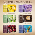 Valentine Candles,Holiday Candle Gift Set|Spring Scented Candles Set|6 Pack Candles for Home Scented,Lemon Grapefruit Eucalyptus Lavender Jasmine Coffee Cherry Candle,Gift Set for Women,Soy Wax 21 oz