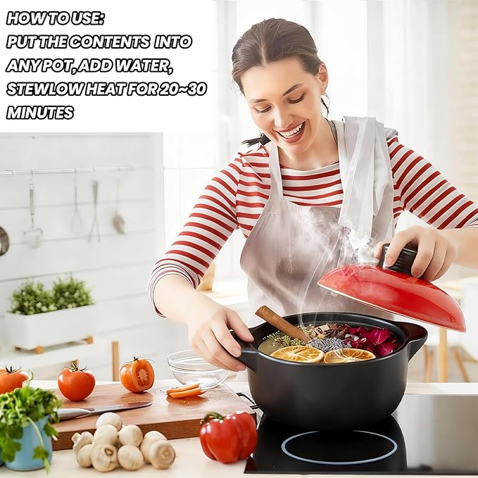 Valentines Day Simmering Potpourri for Every Season with 12 Pcs Different Varieties Dried Fruits and Spices Holiday Simmer Pot Kits for Home Fragrance for Mothers, Teachers, Boy and Girl
