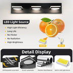 OKELI Bathroom Light Fixtures, Matte Black Vanity Light Modern LED Acrylic Lighting Fixtures, Bathroom Accessories Dimmer Lamps, 3CCT, 22-inch