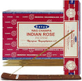 Indian Rose Incense Sticks and Incense Stick Holder Bundle Insence