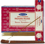 Indian Rose Incense Sticks and Incense Stick Holder Bundle Insence