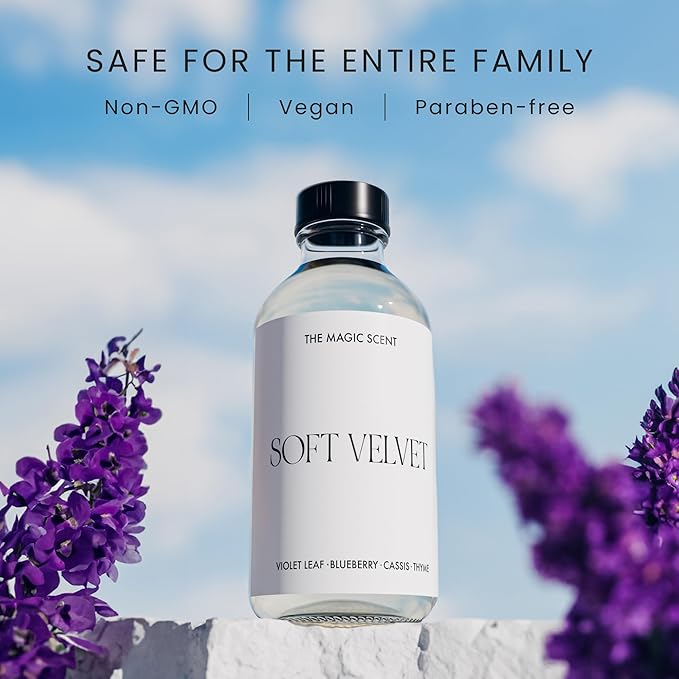 The Magic Scent Soft Velvet Diffuser Oil - Hotel & Home Luxury Scents - Diffuser Oil Scents for Home Designed for Use in All Diffusers - 4 fl oz, 120 mL
