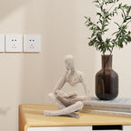 Reading Women Statue, Thinker Sculptures, Abstract Art Ornament, Modern Aesthetic Figurine Decoration, Suitable for Home Living Room Bedroom Office Shelf Table Desk Bookshelf Decor