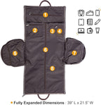 seyfocnia Convertible Travel Garment Bag,Carry on Garment Duffel Bag for Men Women - 2 in 1 Hanging Suitcase Suit Business Travel Bag