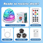 PIKOY Dinosaur Toys for Kids 3-5 Night Light Projector Dinosaur Eggs Boys Christmas Gifts | 15 Sounds & 3D Films | 31Colors & Remote Control | Toddler Boy Toys, Boys Room Decor, Boy Gifts