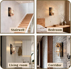 Rose Gold Wall Sconce,Modern Sconce Wall Lighting,Gold Wall Light Hardwired,Wall Sconce for Livingroom,Bathroom(No Bulbs)