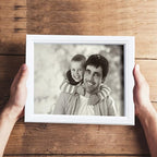 KTKDE 11x14 Picture Frame Real Glass, Display Pictures 8x10 with Mat or 11x14 Without Mat, Modern Style Wood Composite Frame,Gallery Wall Frame Wooden White ，best gift